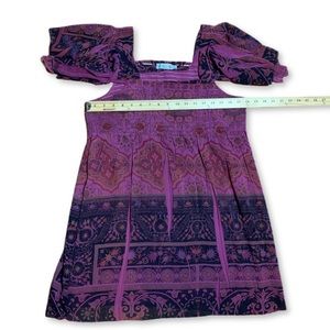 Unity World Wear Bohemian Polyester Midi Purple size XL